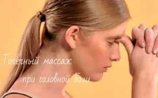 На какую нажать точку чтобы перестала болеть голова