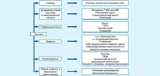причины одышки